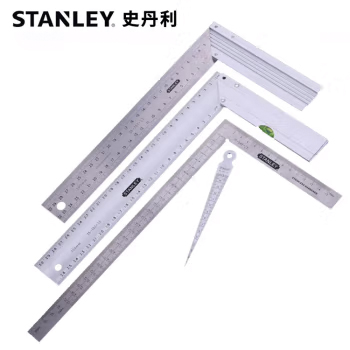 STANLEY史丹利 塑柄不锈钢直角尺