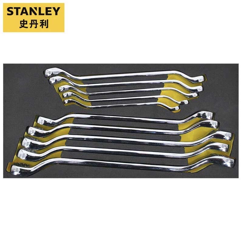 STANLEY史丹利 10件EVA双梅花扳手工具托组套