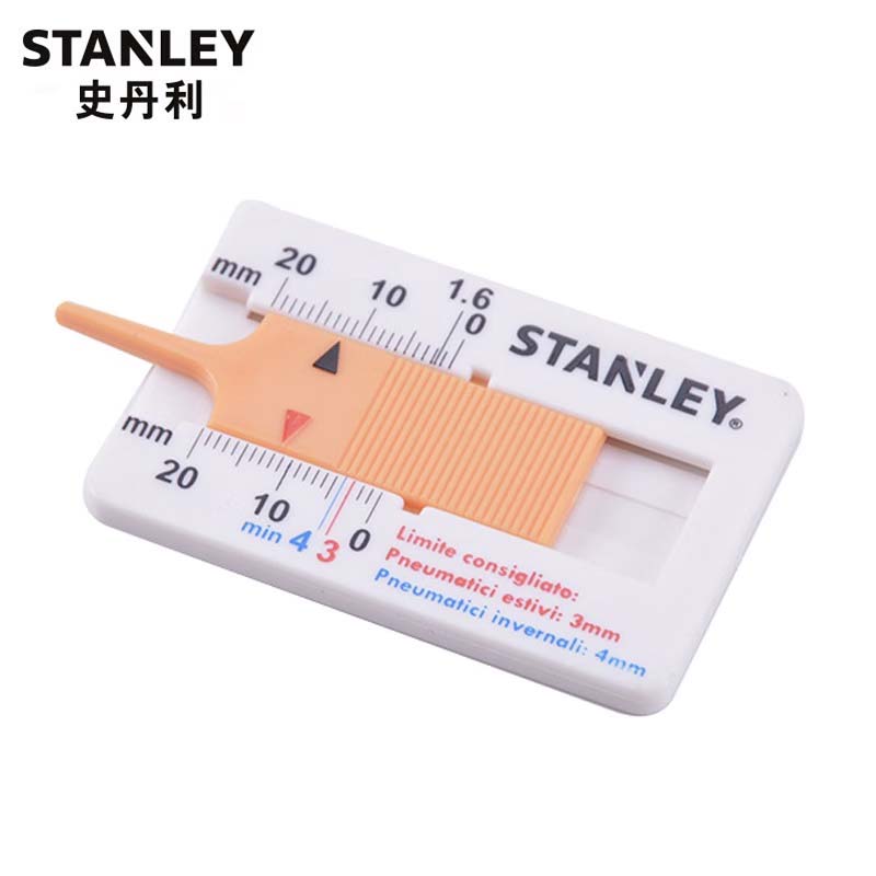 STANLEY史丹利 轮胎花纹深度尺