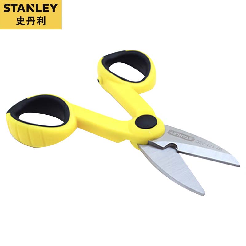 STANLEY史丹利 双色柄电工剪刀140mm