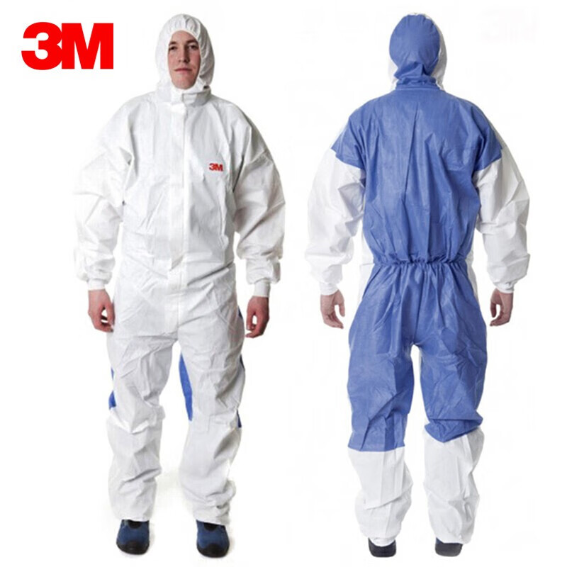 3M 戴帽连体防尘防护服