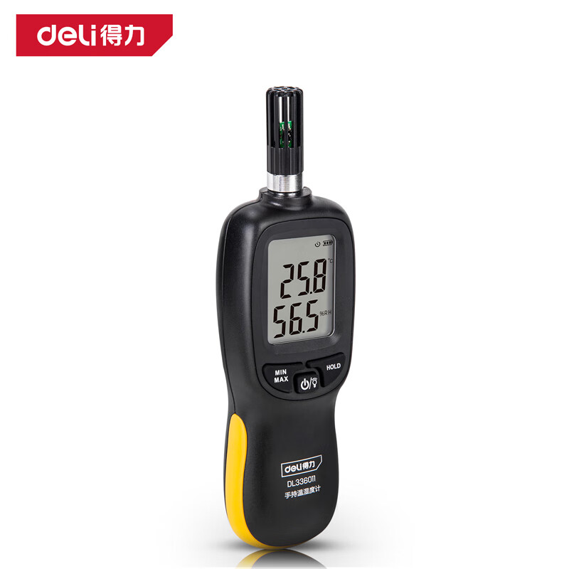 得力（deli） 高精度工业级温湿度测量仪