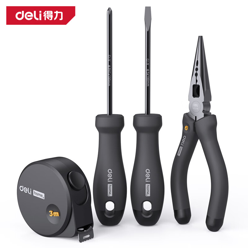 得力（deli） 五金维修工具螺丝刀全套