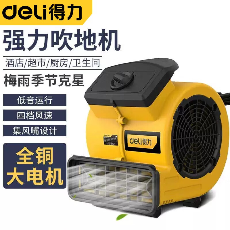 得力（deli） 商用大功率吹风机家用卫生间厕所地面强力除湿