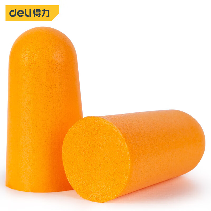 得力（deli） 子弹型PU耳塞(黄)