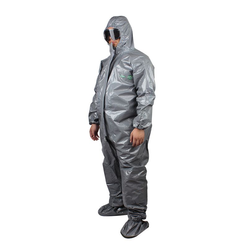 梅思安 CPS601连体式化学防护服带鞋套-XXL 10114588