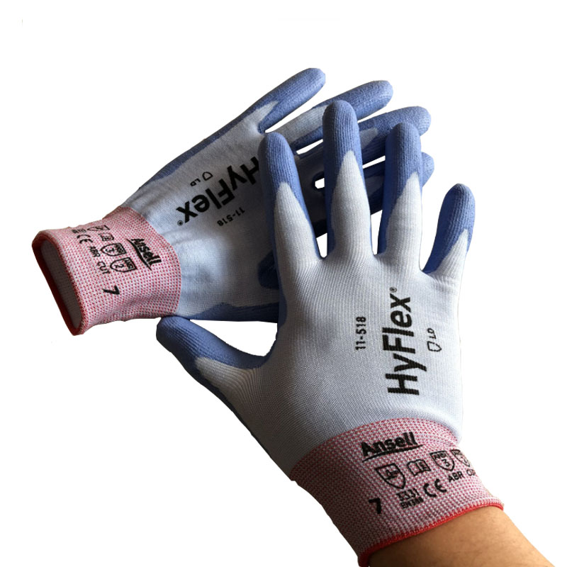 安思尔 HyFlex PU涂层3级防割手套 11518