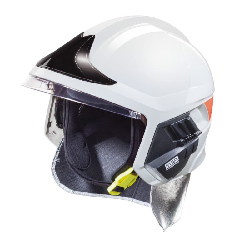 梅思安（MSA） 消防头盔 F1XF 中号 白色 带照明模组 10158867