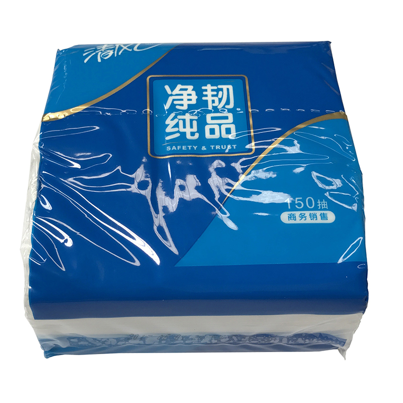 清风 双层小方抽餐巾纸150抽/包