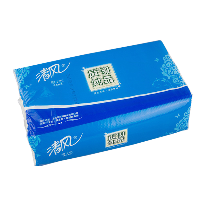 清风 质韧纯品1层三折200张擦手纸(升级为A913SDY）