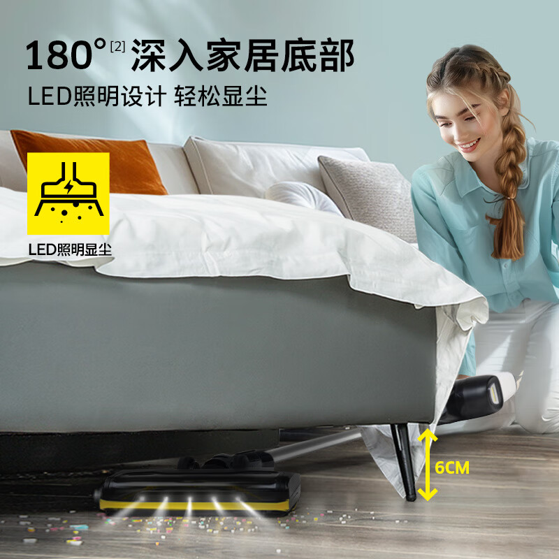 德国卡赫（KARCHER） 无线吸尘器手持家用立式大吸力大功率