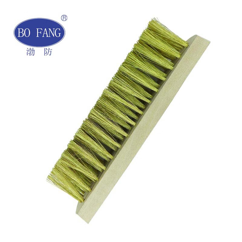 渤防（bofang） 1323 木柄6*16行黄铜丝清理刷防爆板刷