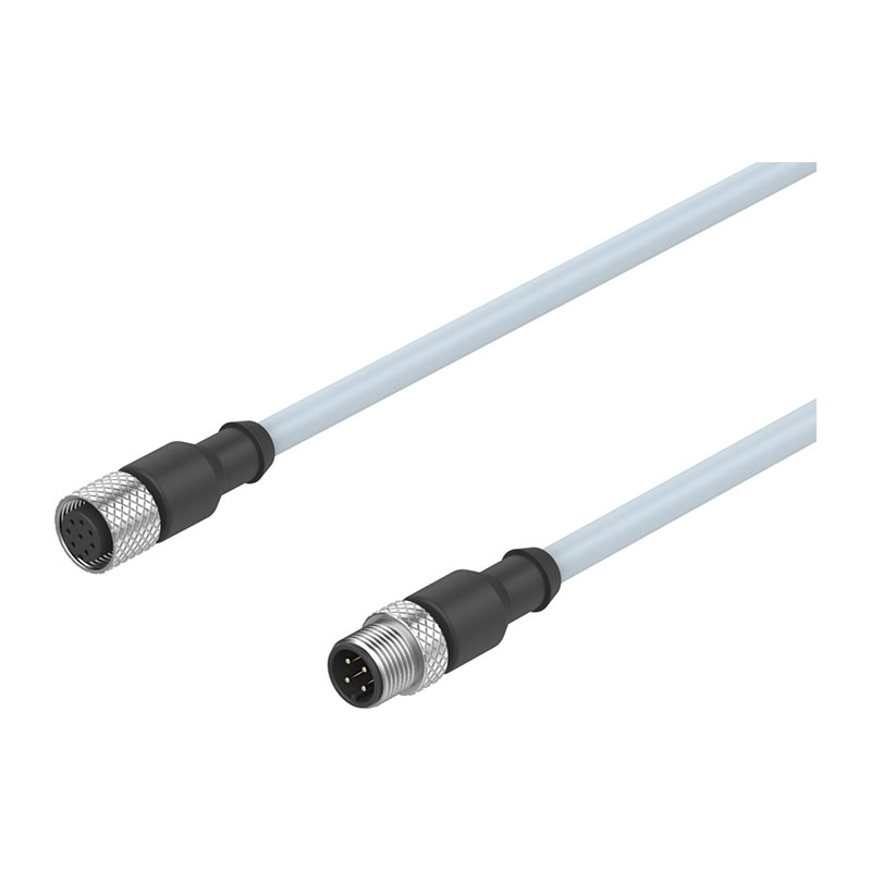 费斯托（FESTO） NEBU系列连接电缆 NEBV-M12G8-K/KD-2/5-M12/M12G4