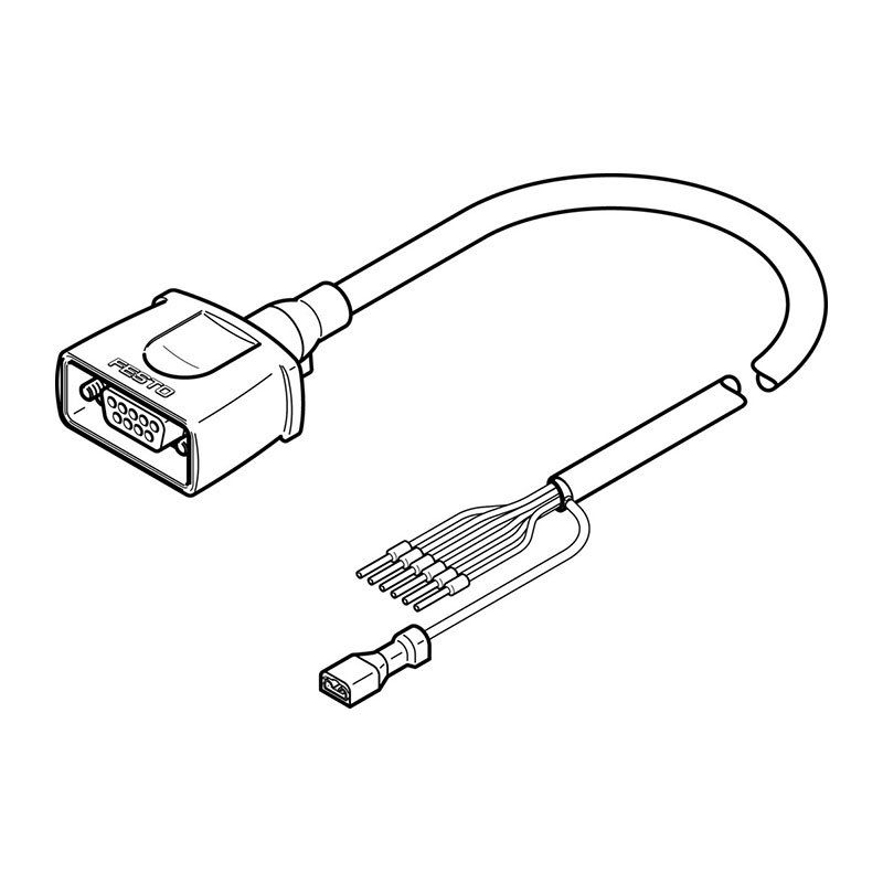 费斯托（FESTO） NEBM系列连接电缆 NEBM-S1G9-E-1.5/5/7/10/15/25-Q5-LE6