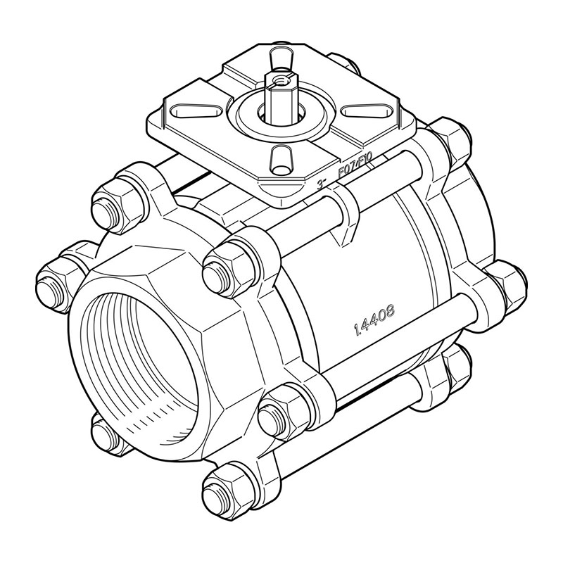 费斯托（FESTO） 球阀 VZBA-3-GG-63-T-22-F0710-V4V4T