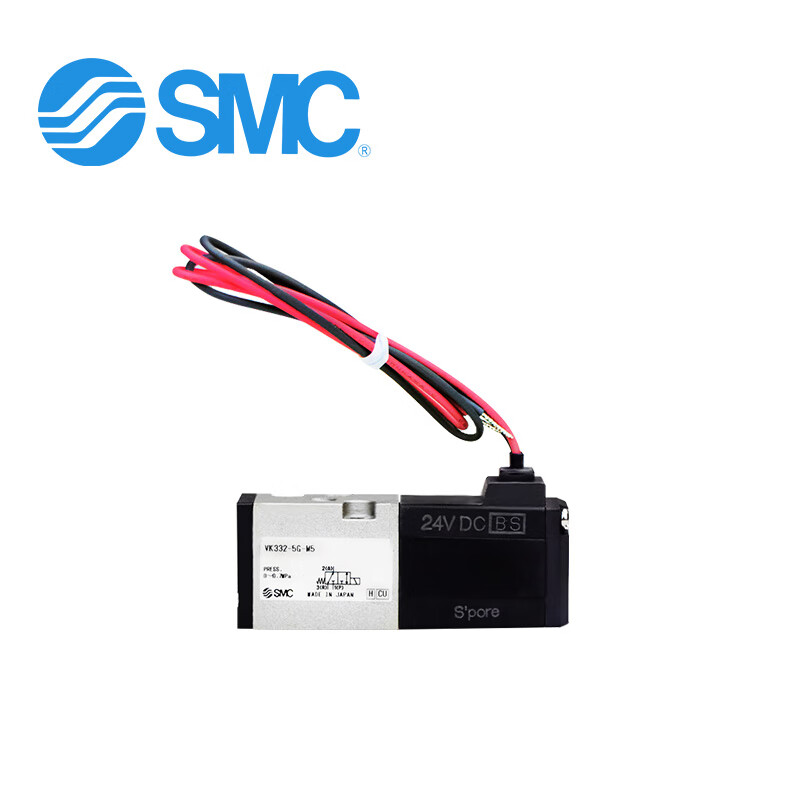 SMC VK300 系列 3通电磁阀 直动式座阀 直接配管型 VK334V-5D-01