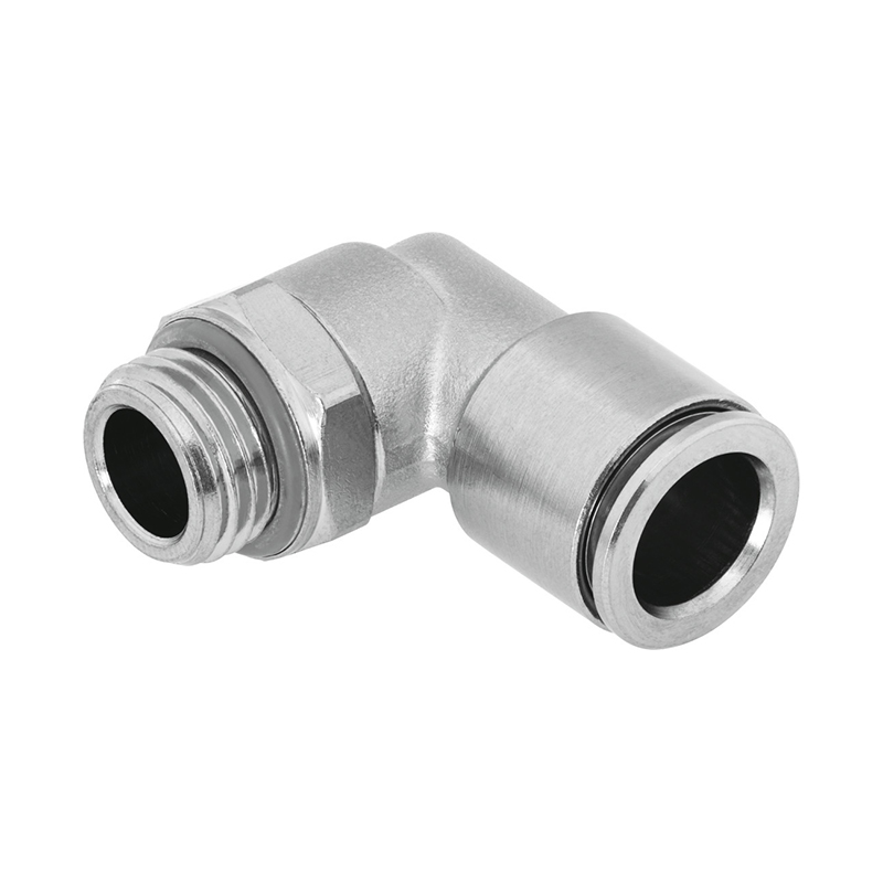 费斯托（FESTO） L型快插式螺纹接头 NPQH-L-G18-Q8-P10 黄铜镀镍接头 快插接口8mm-外螺纹G1/8